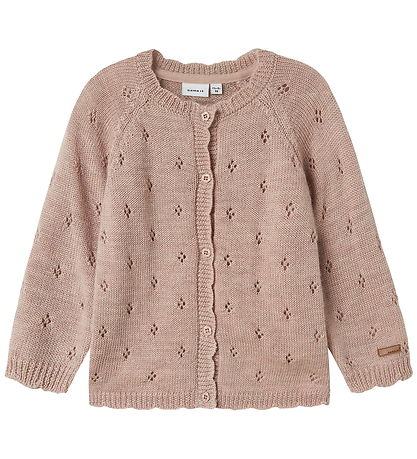 Name It Cardigan - Uld - Strik - NmfWrilla - Shadow Gray