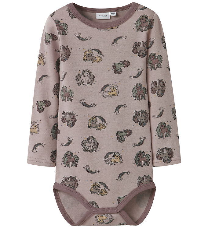Name It Body l/æ - Uld - NmfWillit - Shadow Gray/Unicorn
