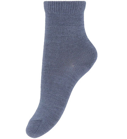 Name It strømper - 4-pak - Uld/Bomuld - NmmWak - Folkstone Gray/