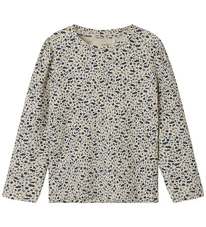 Name It Bluse - Rib - NmfNelia - Parchment m. Blomster