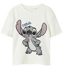 Name It T-Shirt - Noos - NkfAkun - Stitch - Cloud Dancer Name It T-Shirt - Noos - NkfAkun - Stitch - Cloud Dancer