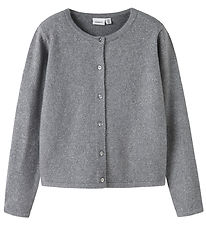Name It Cardigan - Noos - Strik - NkfSaluna - Gråmeleret Name It Cardigan - Noos - Strik - NkfSaluna - Gråmeleret