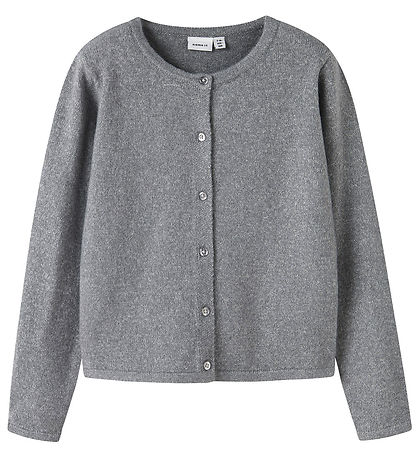 Name It Cardigan - Noos - Strik - NkfSaluna - Gråmeleret