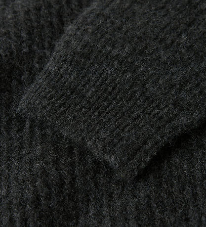 Name It Bluse - Strik - NkfHolly - Boxy - Mørkegråmeleret