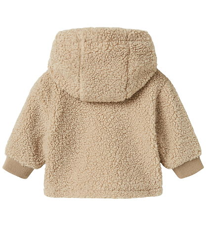 Name It Fleecejakke - Teddy - NbnMilo - Pure Cashmere