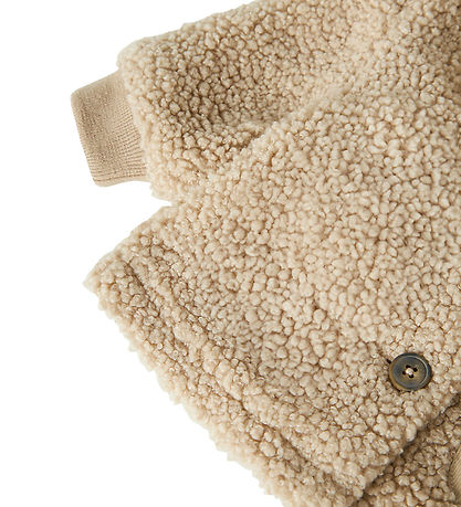 Name It Fleecejakke - Teddy - NbnMilo - Pure Cashmere