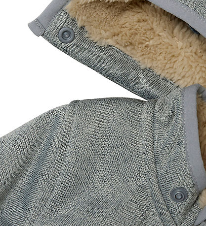 Name It Softshelldragt m. Fleece - NbnMada08 - Grey Melange m. Ø