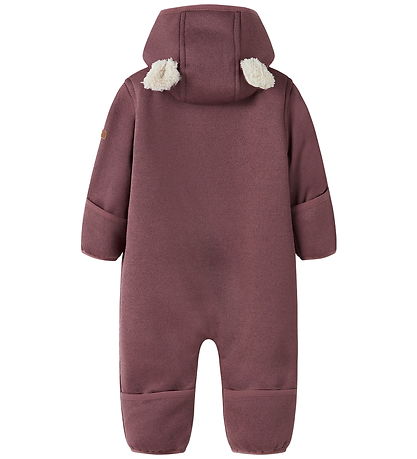 Name It Softshelldragt m. Fleece - NbnMada08 - Rose Brown m. Øre