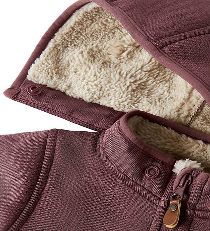 Name It Softshelldragt m. Fleece - NbnMada08 - Rose Brown m. Øre