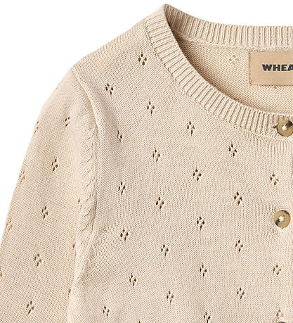 Wheat Cardigan - Strik - Maia - Off White m. Hulmønster