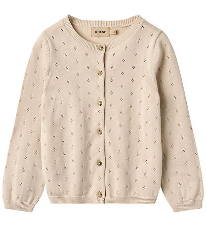 Wheat Cardigan - Strik - Maia - Off White m. Hulmønster
