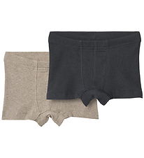 Wheat Boxershorts - Rib - 2-pak - Louis - Navy/Beige Wheat Boxershorts - Rib - 2-pak - Louis - Navy/Beige