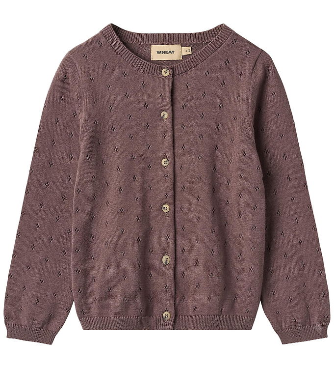 Wheat Cardigan - Strik - Maia - Plum