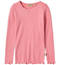 Wheat Bluse - Rib - Reese - Soft Pink Wheat Bluse - Rib - Reese - Soft Pink