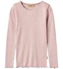Wheat Bluse - Rib - Reese - Soft Lilac Wheat Bluse - Rib - Reese - Soft Lilac