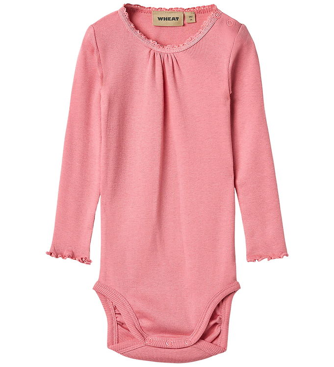 Wheat Lotta Rib Body l/æ - Soft Pink