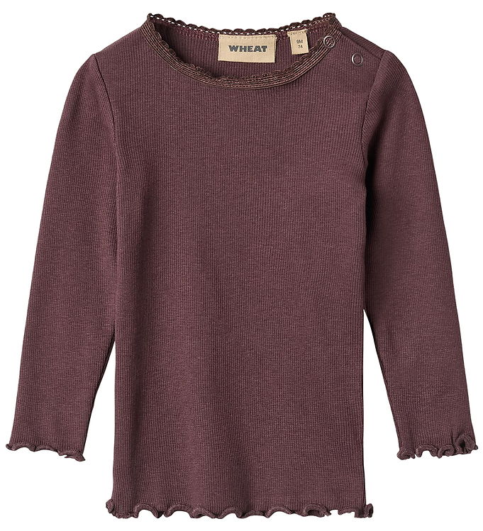 Lace Rib Langærmet T-Shirt - 9 MDR.