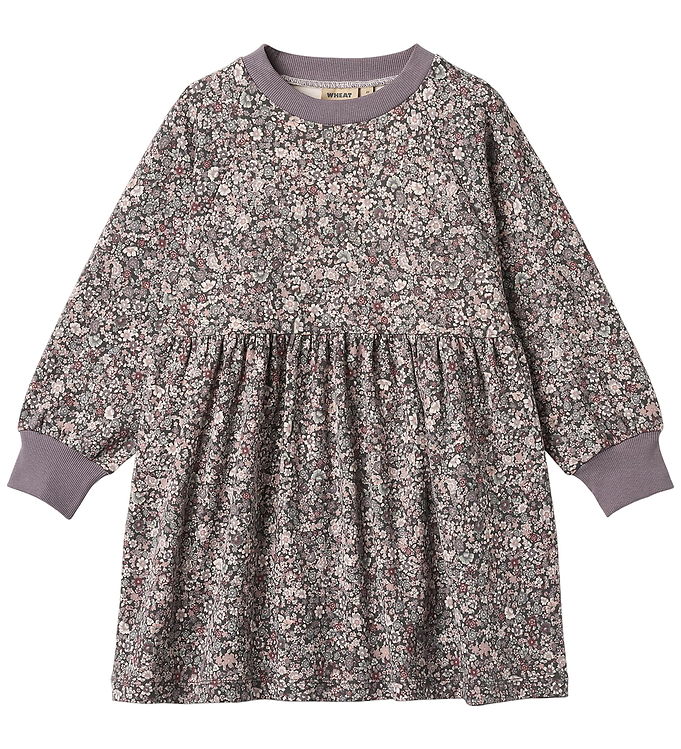 Wheat Kjole - Dorthea - Purple Stone Flowers