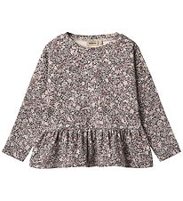 Wheat Bluse - Carolina - Purple Stone Flowers Wheat Bluse - Carolina - Purple Stone Flowers