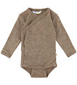 Joha Slå-om Body l/æ - Uld/Silke - Beige Melange Joha Slå-om Body l/æ - Uld/Silke - Beige Melange