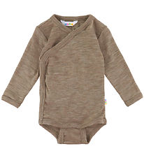 Joha Slå-om Body l/æ - Uld/Silke - Beige Melange Joha Slå-om Body l/æ - Uld/Silke - Beige Melange