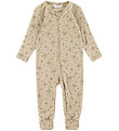 Joha Heldragt m. Fødder - Uld - Beige m. Stjerner Joha Heldragt m. Fødder - Uld - Beige m. Stjerner