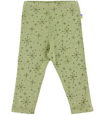 Joha Leggings - Uld - Lys Olive m. Stjerner Joha Leggings - Uld - Lys Olive m. Stjerner