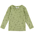 Joha Bluse - Uld - Lys Olive m. Stjerner Joha Bluse - Uld - Lys Olive m. Stjerner