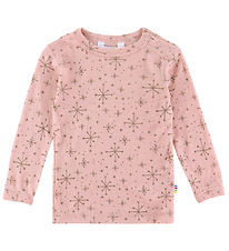 Joha Bluse - Uld - Rosa m. Stjerner Joha Bluse - Uld - Rosa m. Stjerner
