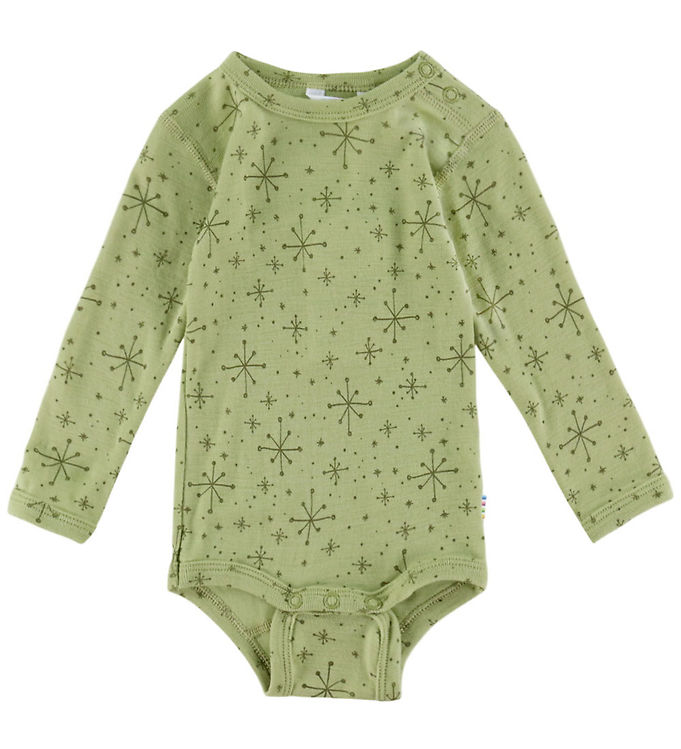 Joha Body l/æ - Uld - Lys Olive m. Stjerner
