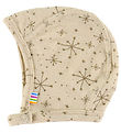 Joha Babyhjelm - 1-lags - Uld - Beige m. Stjerner Joha Babyhjelm - 1-lags - Uld - Beige m. Stjerner