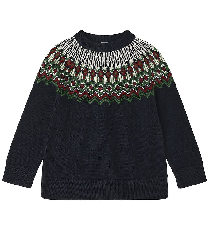 FUB Bluse - Strik - Uld - Dark Navy