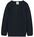 FUB Bluse - Rib - Strik - Uld - Dark Navy FUB Bluse - Rib - Strik - Uld - Dark Navy