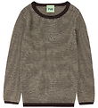 FUB Bluse - Rib - Strik - Uld - Mocca/Wheat FUB Bluse - Rib - Strik - Uld - Mocca/Wheat