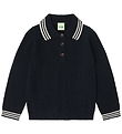 FUB Polobluse - Strik - Uld - ZigZag - Dark Navy FUB Polobluse - Strik - Uld - ZigZag - Dark Navy