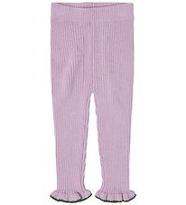 FUB Leggings - Rib - Strik - Uld - Iris FUB Leggings - Rib - Strik - Uld - Iris