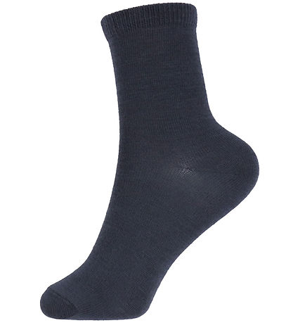 Name It Strømper - 2-pak - Uld/Bomuld - NkmWak - Dark Grey Melan