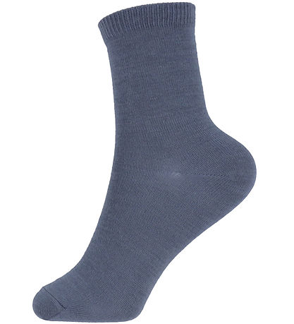 Name It Strømper - 2-pak - Uld/Bomuld - NkmWak - Folkstone Gray