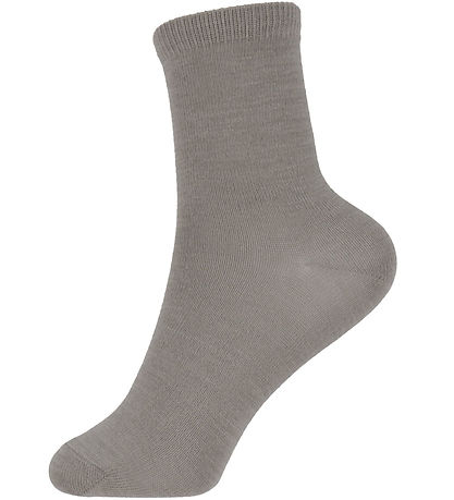 Name It Strømper - 2-pak - Uld/Bomuld - NkfWak - Shadow Gray