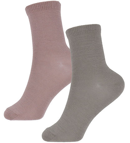 Name It Socken - 2er-Pack - Wolle/Baumwolle - NkfWak - Geweih/Sa