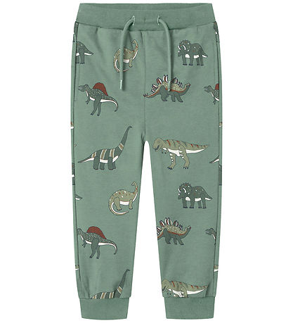 Name It Sweatsæt - NmmNenean - Green Bay m. Dinosaurer