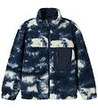Name It Fleecejakke - Teddy - NkmMilou - Navy Blazer m. Mønster Name It Fleecejakke - Teddy - NkmMilou - Navy Blazer m. Mønster