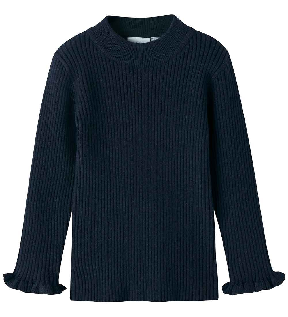 Name It Bluse - Strick - Rib - NmfVianna - Navy Blazer - Name It - 2 Jahre (92) - Blusen