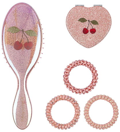 Konges Sløjd Toilettaske m. Tilbehør - Glitter Rose