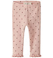Lil' Atelier Leggings - Slim Rib - NbfGago - Cameo Rose Lil' Atelier Leggings - Slim Rib - NbfGago - Cameo Rose