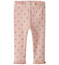 Lil' Atelier Leggings - Slim Rib - NbfGago - Cameo Rose Lil' Atelier Leggings - Slim Rib - NbfGago - Cameo Rose