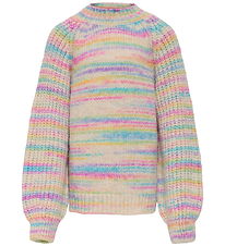 Kids Only Bluse - Strik - KogCarma - Pumice Stone/w. Multi Space Kids Only Bluse - Strik - KogCarma - Pumice Stone/w. Multi Space