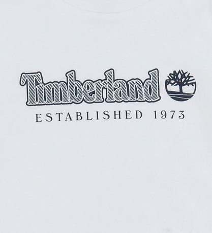 Timberland T-shirt - Hvid/Navy m. Print