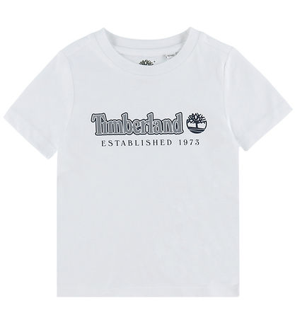 Timberland T-shirt - Hvid/Navy m. Print