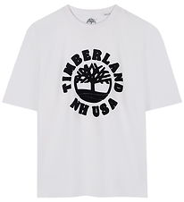 Timberland T-shirt - Hvid m. Print Timberland T-shirt - Hvid m. Print